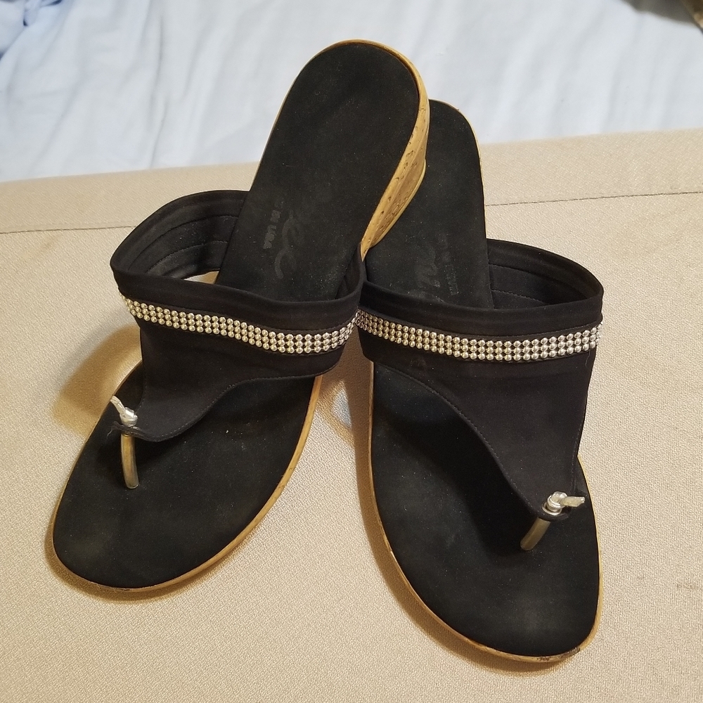 Onyx Black Sandals